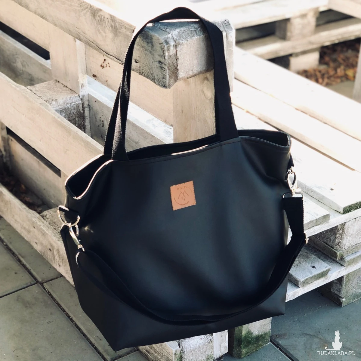 Torba shopper "Mili Duo MD2" - czarna